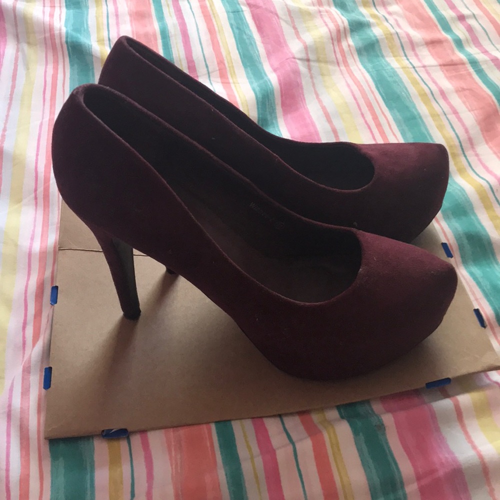 Burgundy Heels